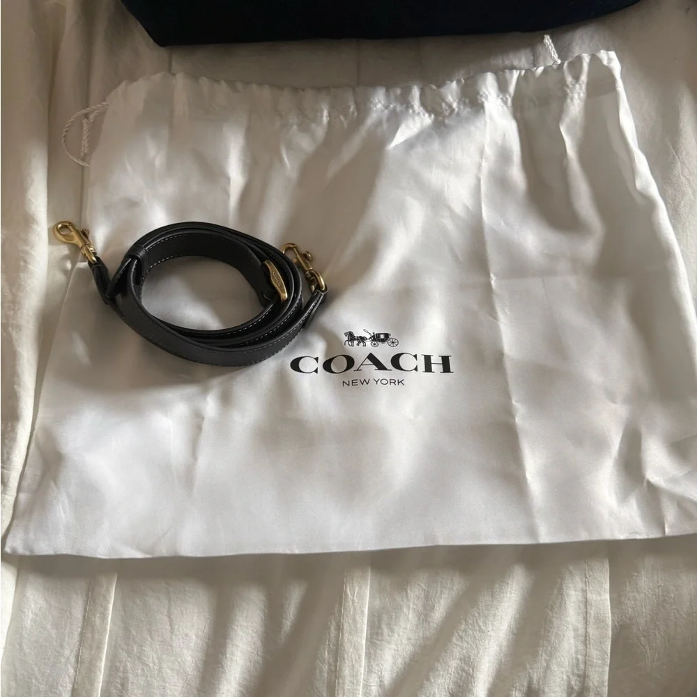 Coach Dark Gray Leather Satchel - Picture 4 of 4